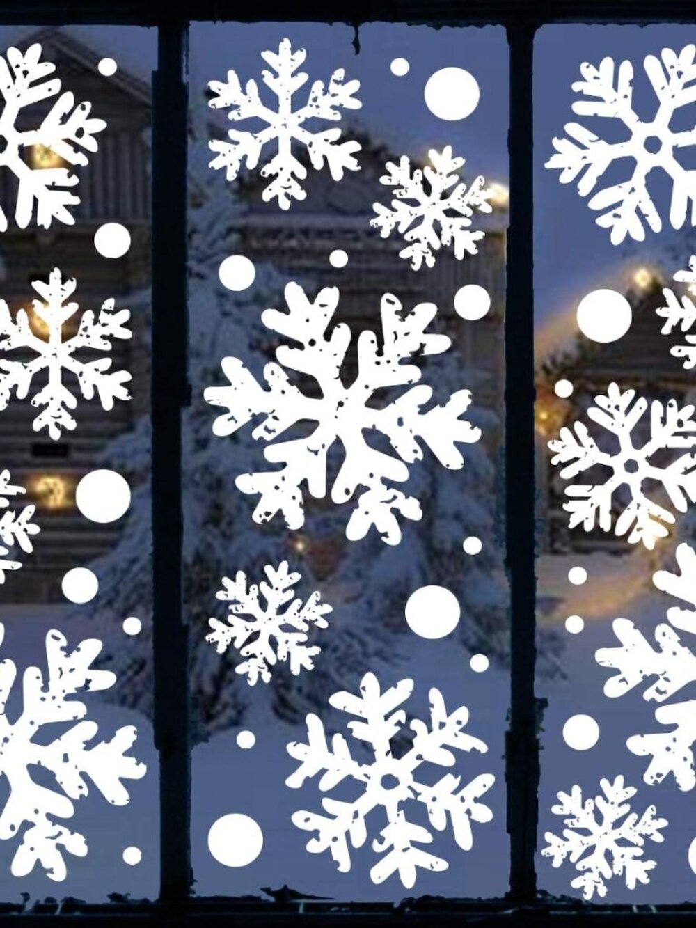 Christmas Decorations Indoor Decor: 8 Sheets Extra Large White Snowflake Christm